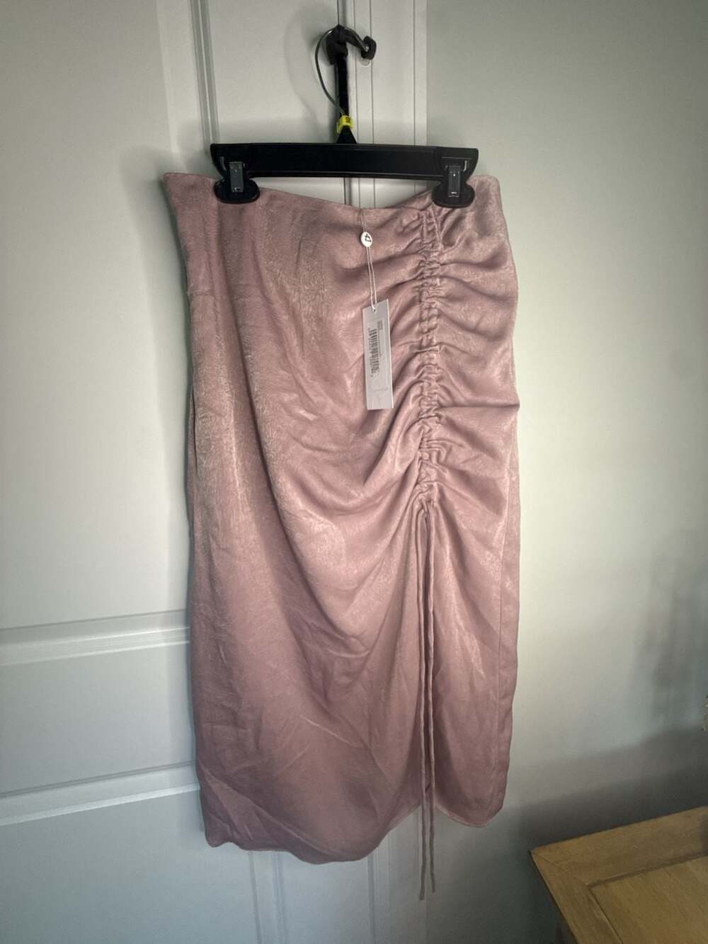 Sage The Label Mauve Aphrodite Ruched Midi Skirt